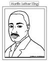 Martin luther king coloring page