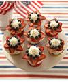 4th of July cup cakes