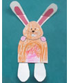 Rabbit craft puppet