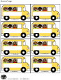 Back to school bus name tags