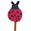 Ladybug pencil topper craft