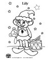 christmas elf coloring page