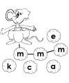 mouse letter m worksheet
