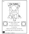 Seatbelt safety coloring